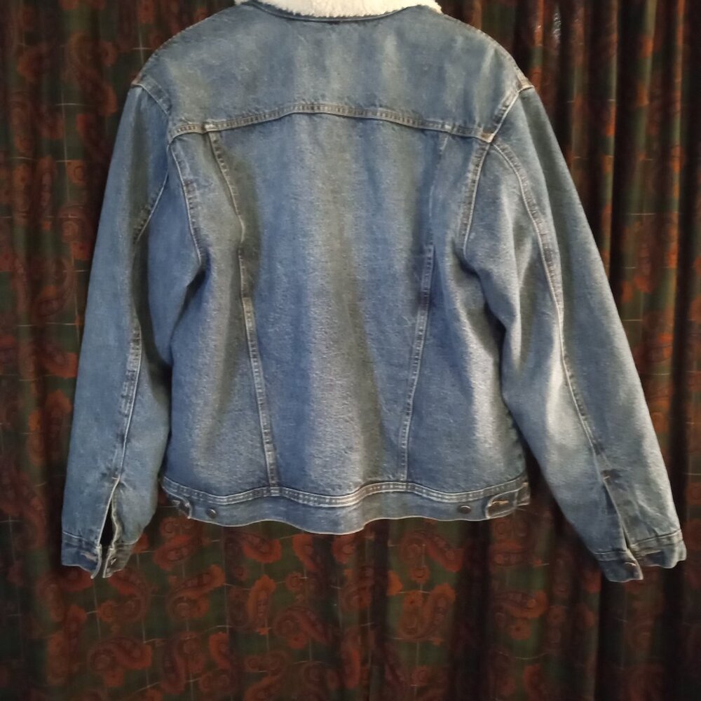 Goodfellow & Co.  Sherpa lined denim jean jacket Size XXL NWOT - Picture 8 of 10